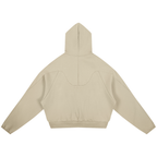 Apricot hoodie on a white background