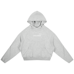 Grey hoodie with 'JOCARDE' branding on a white background