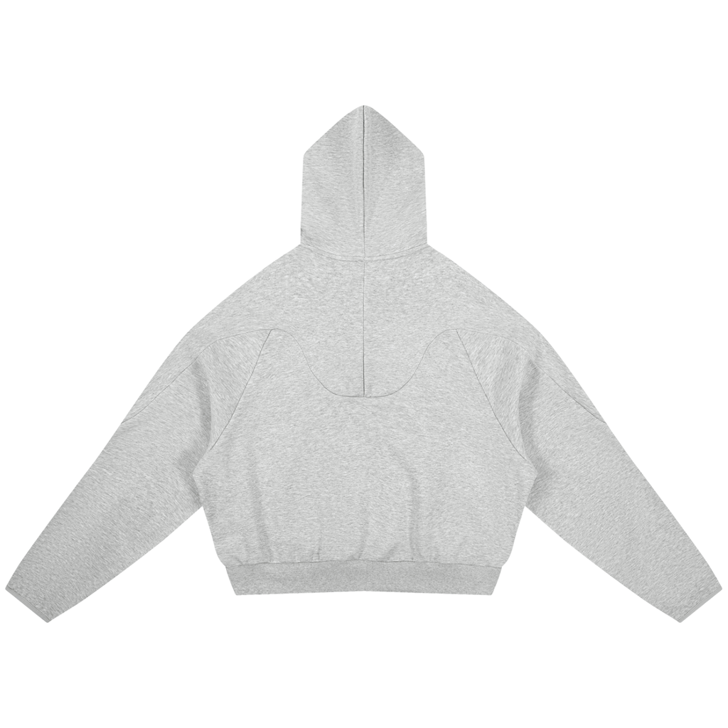 Flower grey hoodie on a white background