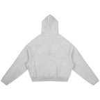 Flower grey hoodie on a white background
