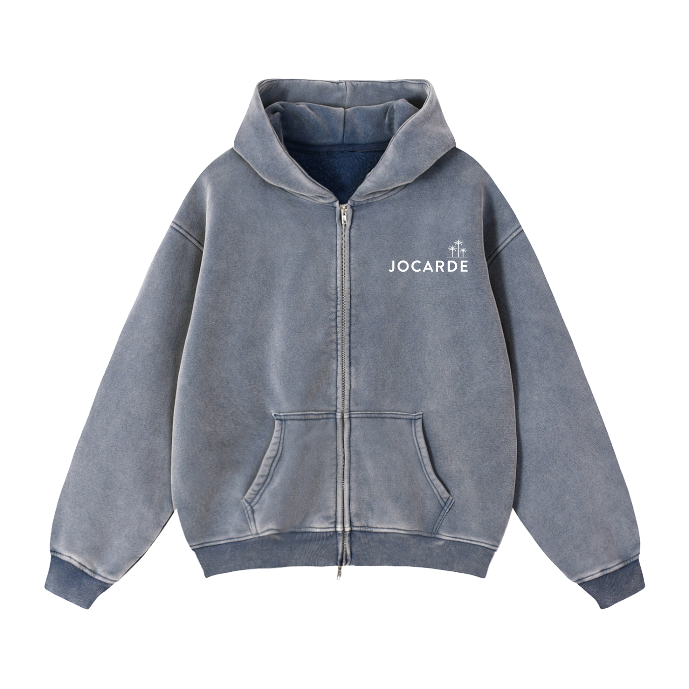Royal Blue hoodie with 'JOCARDE' logo on a white background