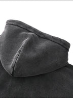 Jocarde Zip-Through Boxy Fleece Hoodie