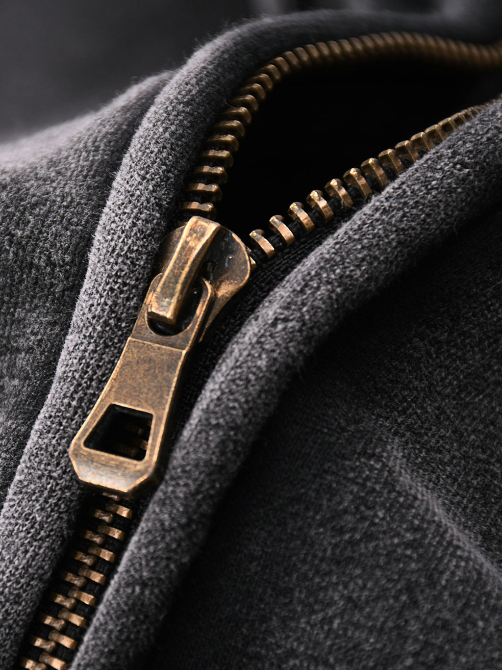 Jocarde Zip-Through Boxy Fleece Hoodie