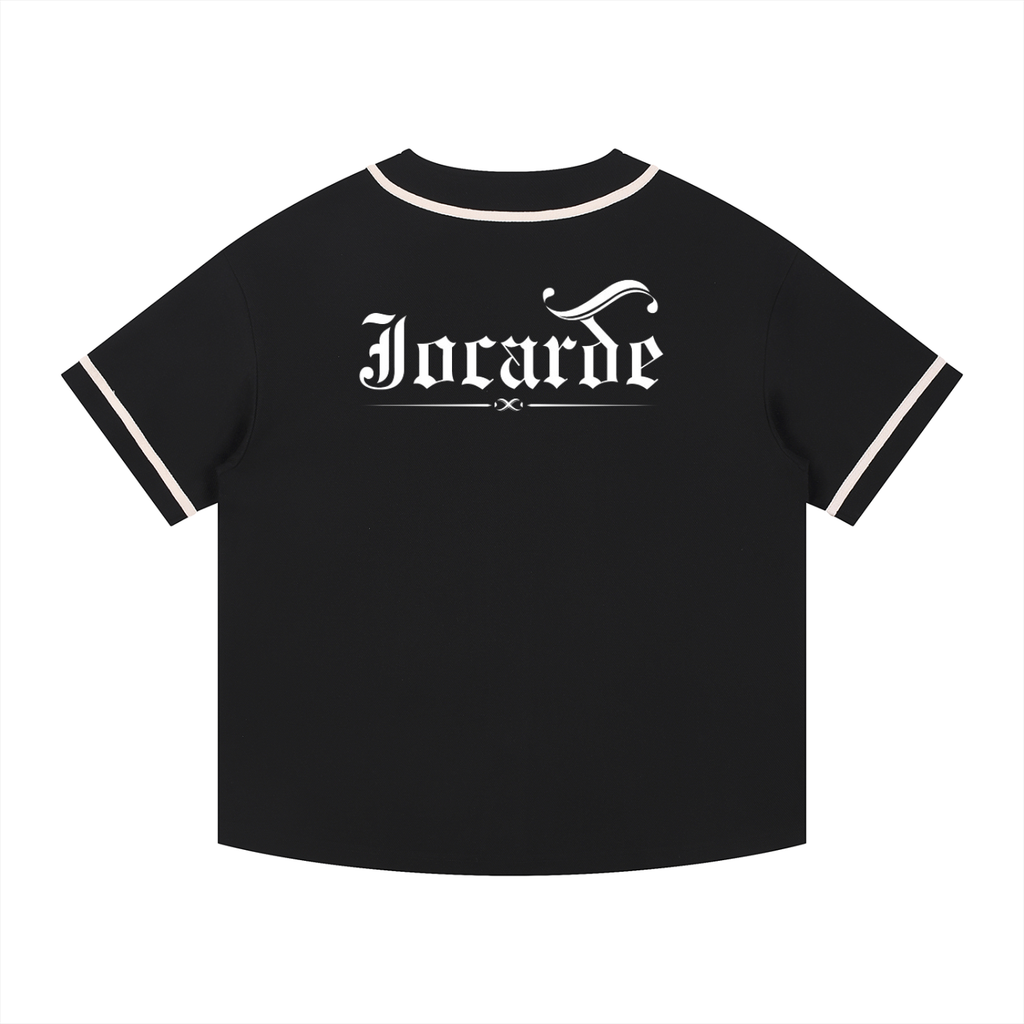 jocarde,baseball jersey,black and white,comfort,sports jersey,going fast,troubadour